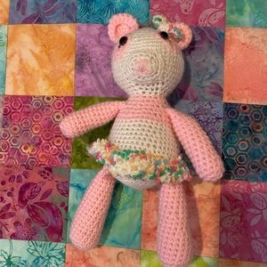 ✨HOST PICK✨Handmade Crochet Pig Toy in a Tutu